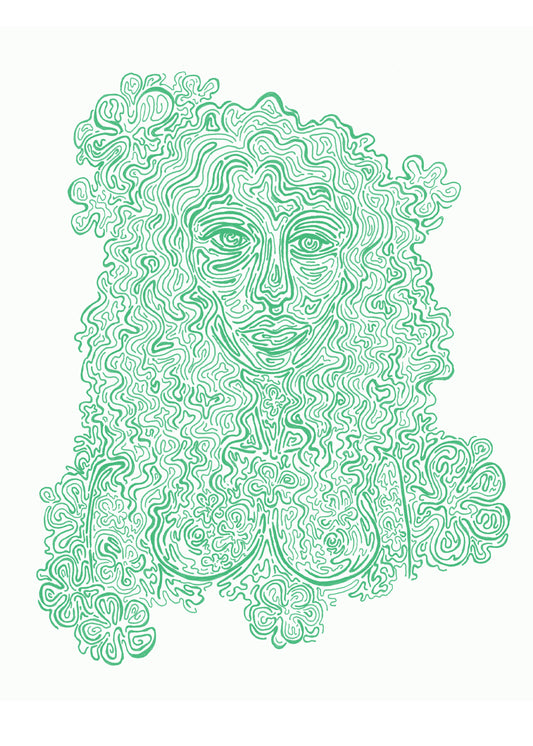 Curly Lady Print