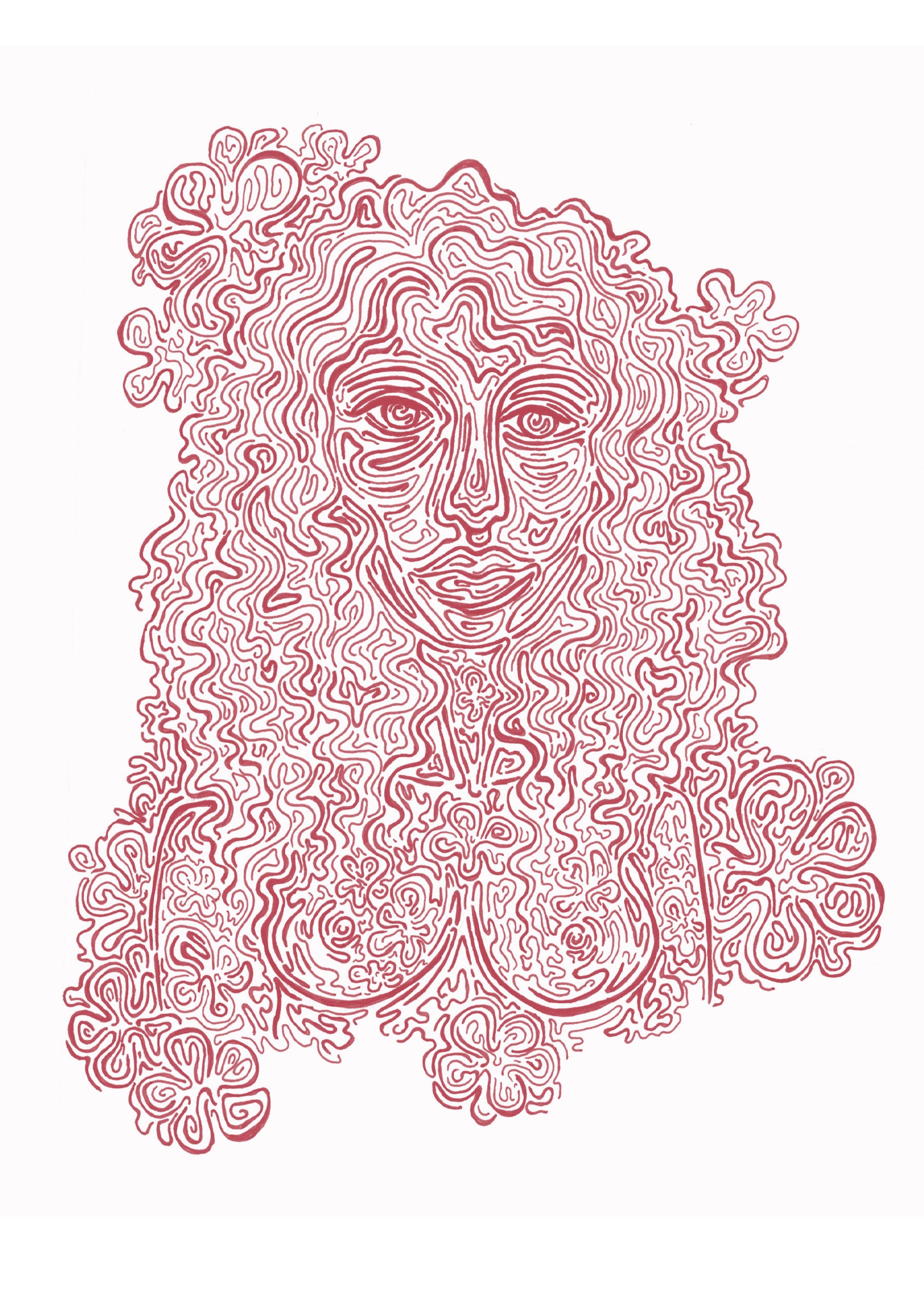 Curly Lady Print